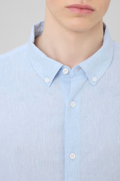 Chemise manches longues viscose lin