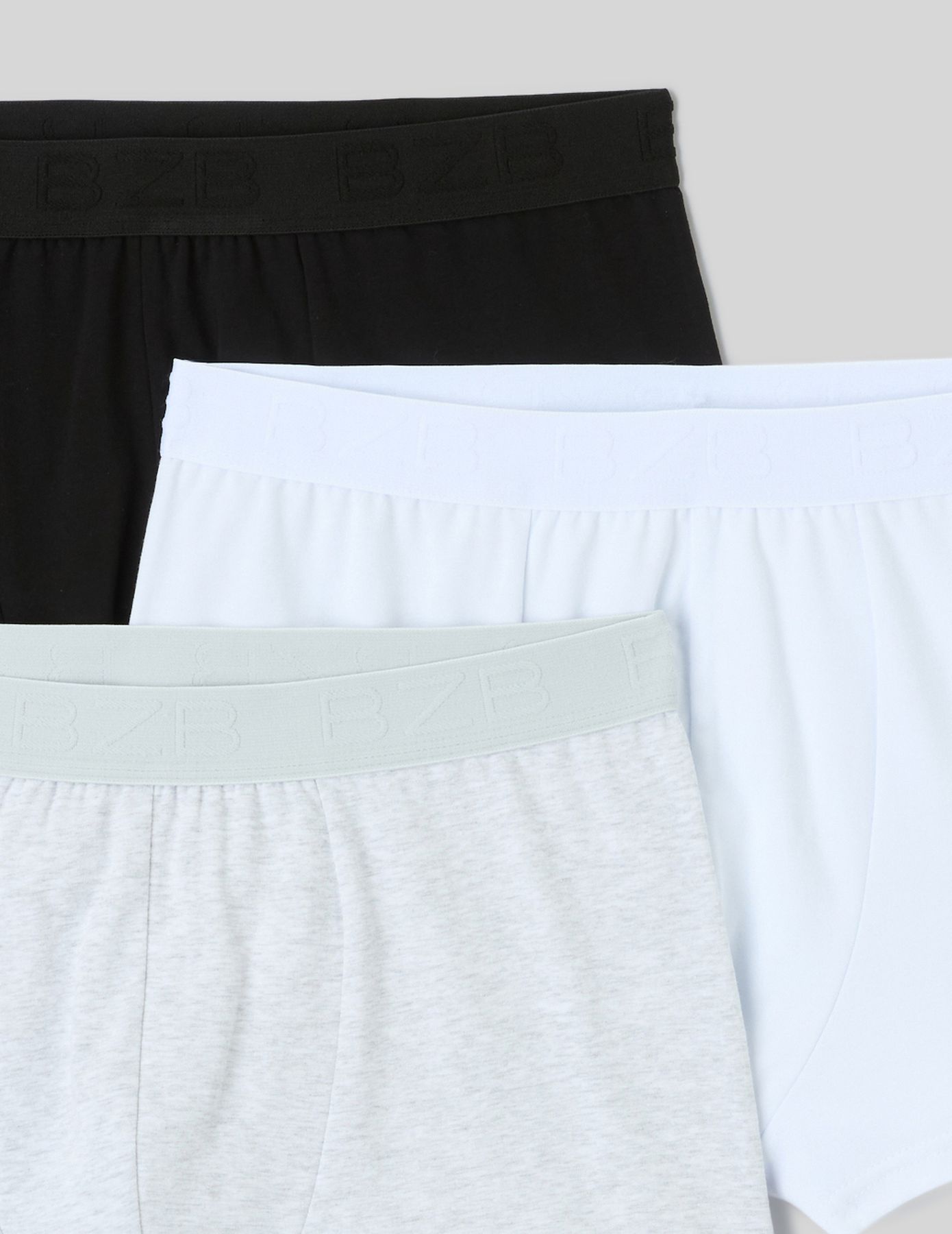 Lot de 3 boxers unis