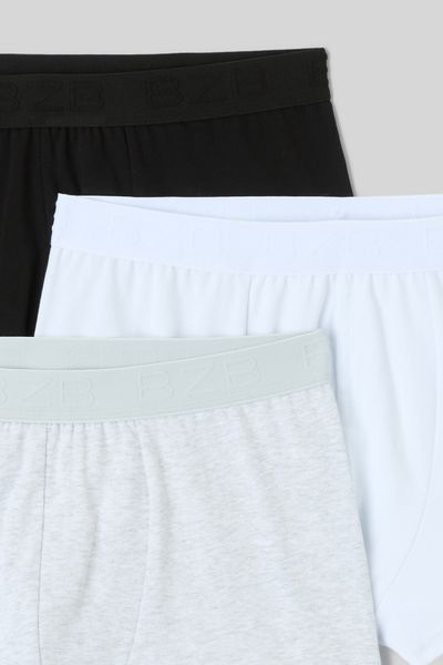 Lot de 3 boxers unis