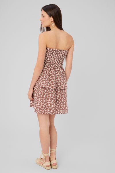 Robe bustier en broderie anglaise