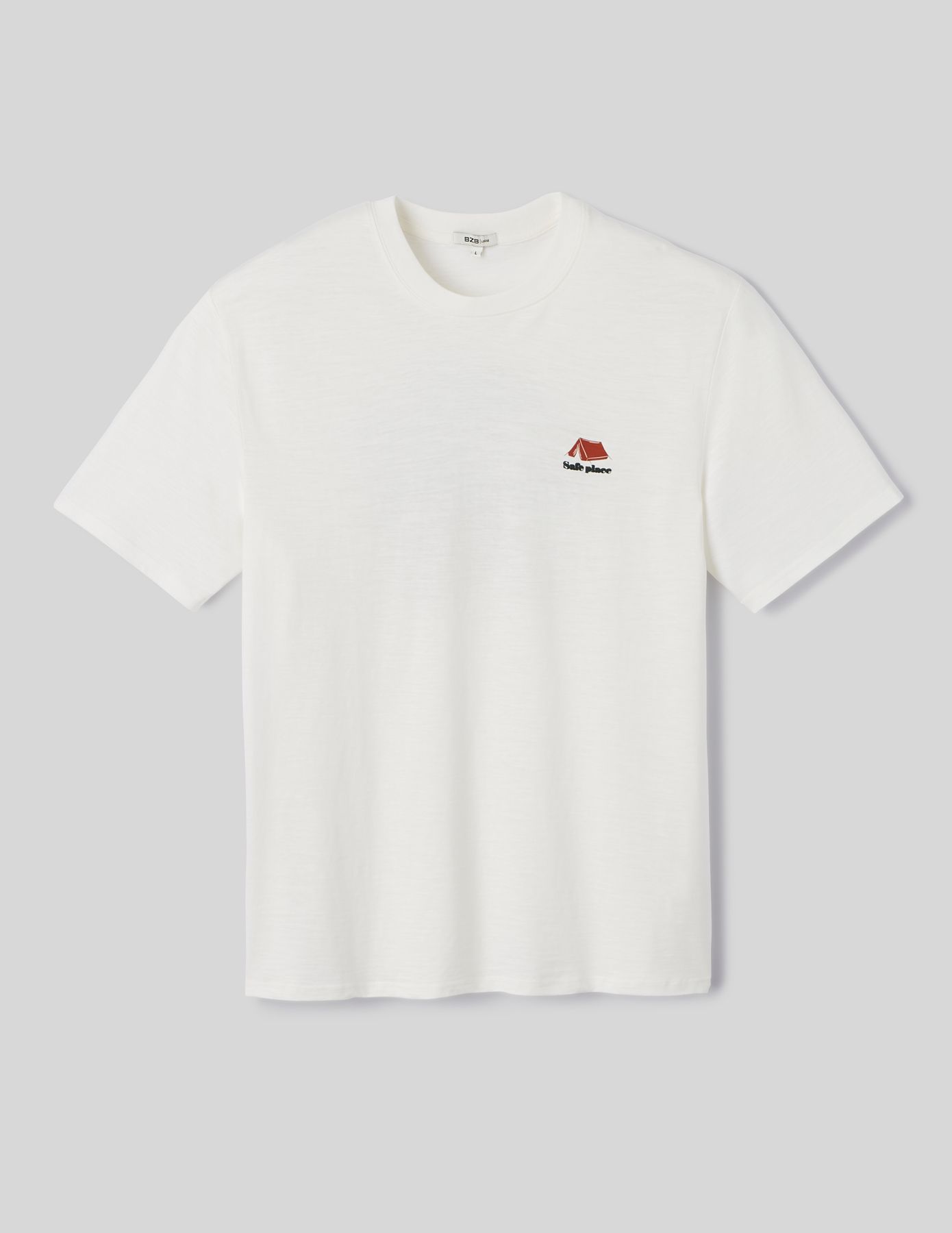 T-shirt mati&egrave;re flamm&eacute; imprim&eacute;