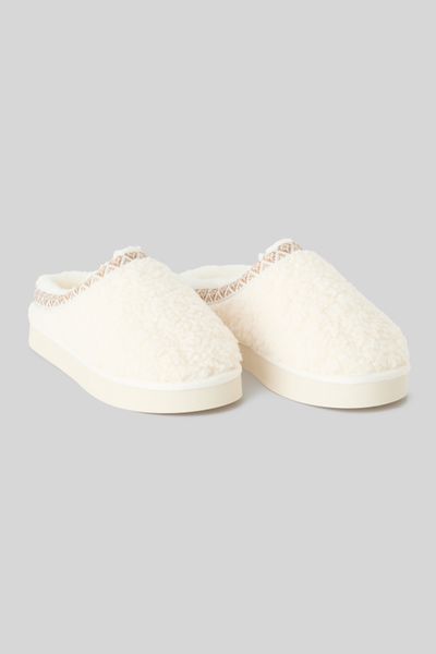 Chaussons mules moumoute