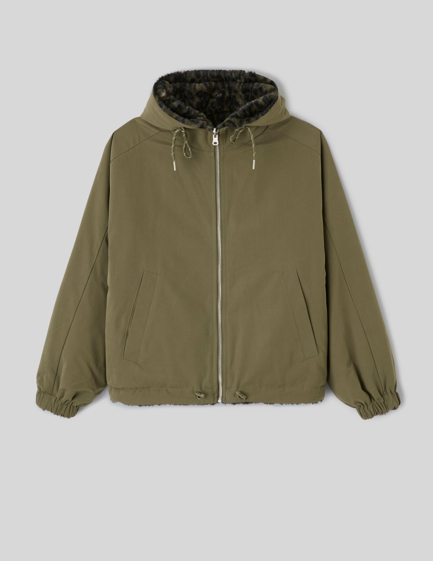 Parka r&eacute;versible l&eacute;opard