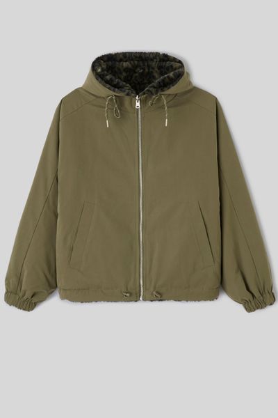 Parka r&eacute;versible l&eacute;opard