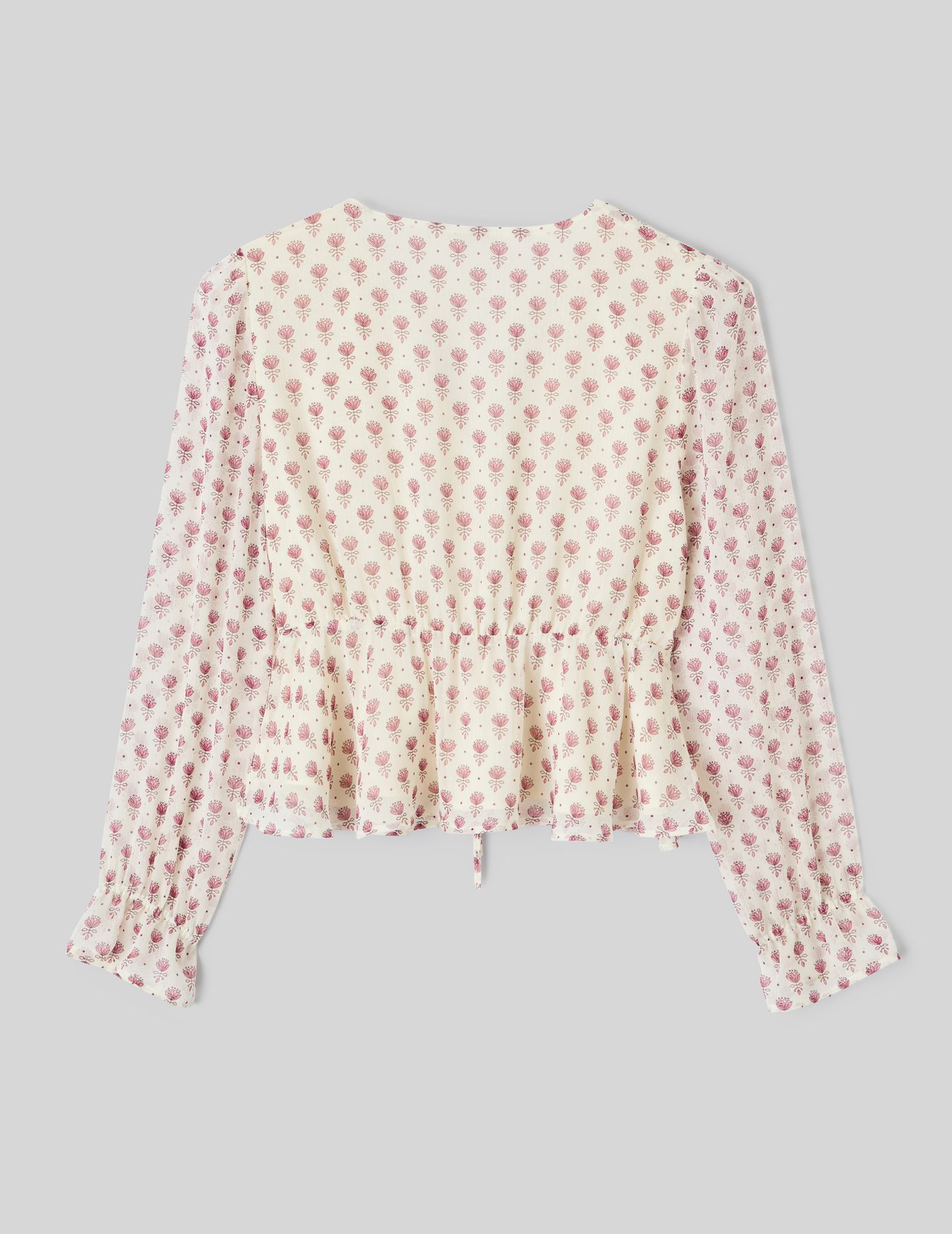 Blouse en voile imprimé