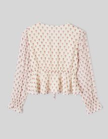 Blouse en voile imprimé