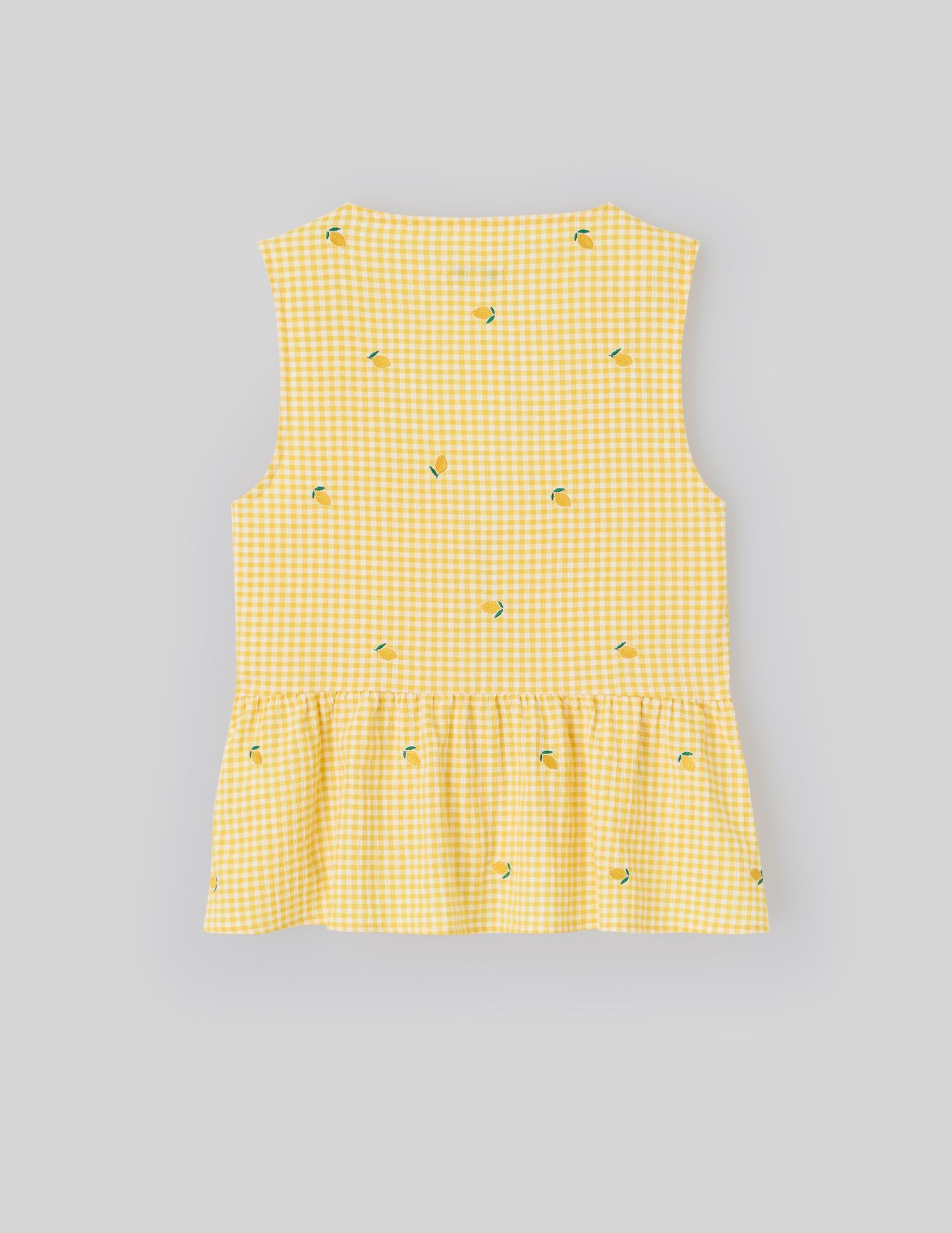 Blouse à nouer motif vichy