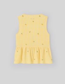 Blouse à nouer motif vichy