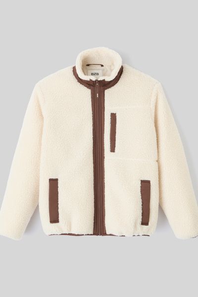 Blouson zippé sherpa