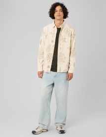 Chemise imprim&eacute;e en velours