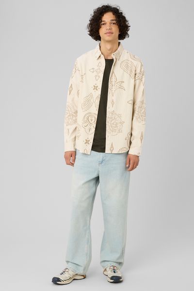 Chemise imprim&eacute;e en velours