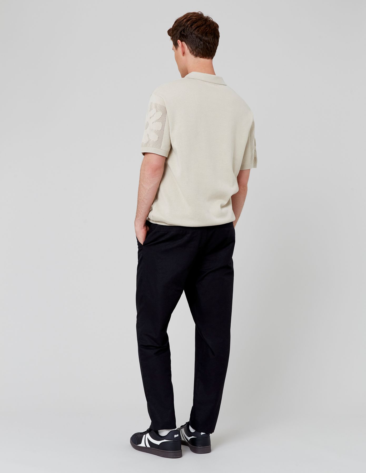 Pantalon de ville coton lin