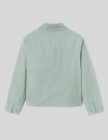Veste zippée col velours