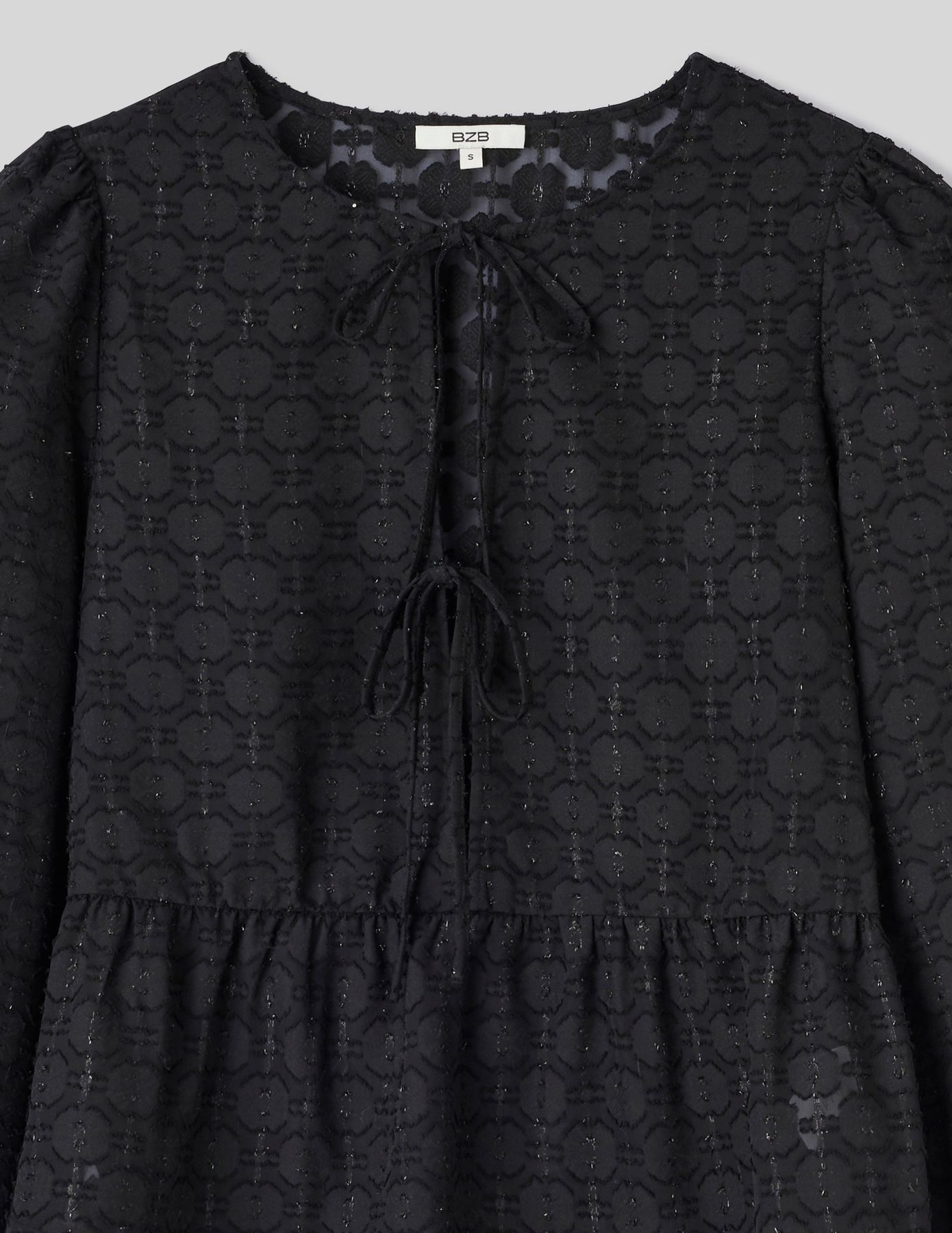 Blouse à nouer jacquard