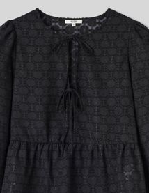 Blouse à nouer jacquard