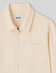 Veste zipp&eacute;e textur&eacute;e