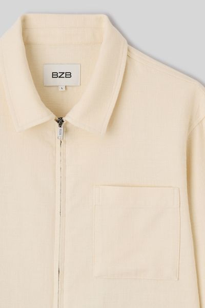 Veste zipp&eacute;e textur&eacute;e