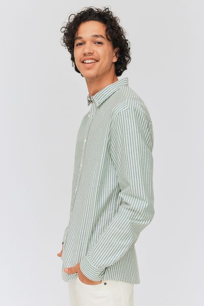 Chemise rayée ajustée