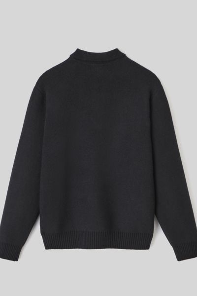 Pull col polo zippé