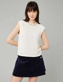 Top sans manches avec détail chaîne
