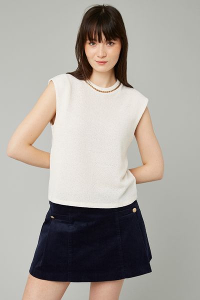 Top sans manches avec détail chaîne