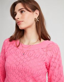 Pull en coton ajouré