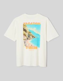 T-shirt imprim&eacute; devant/dos