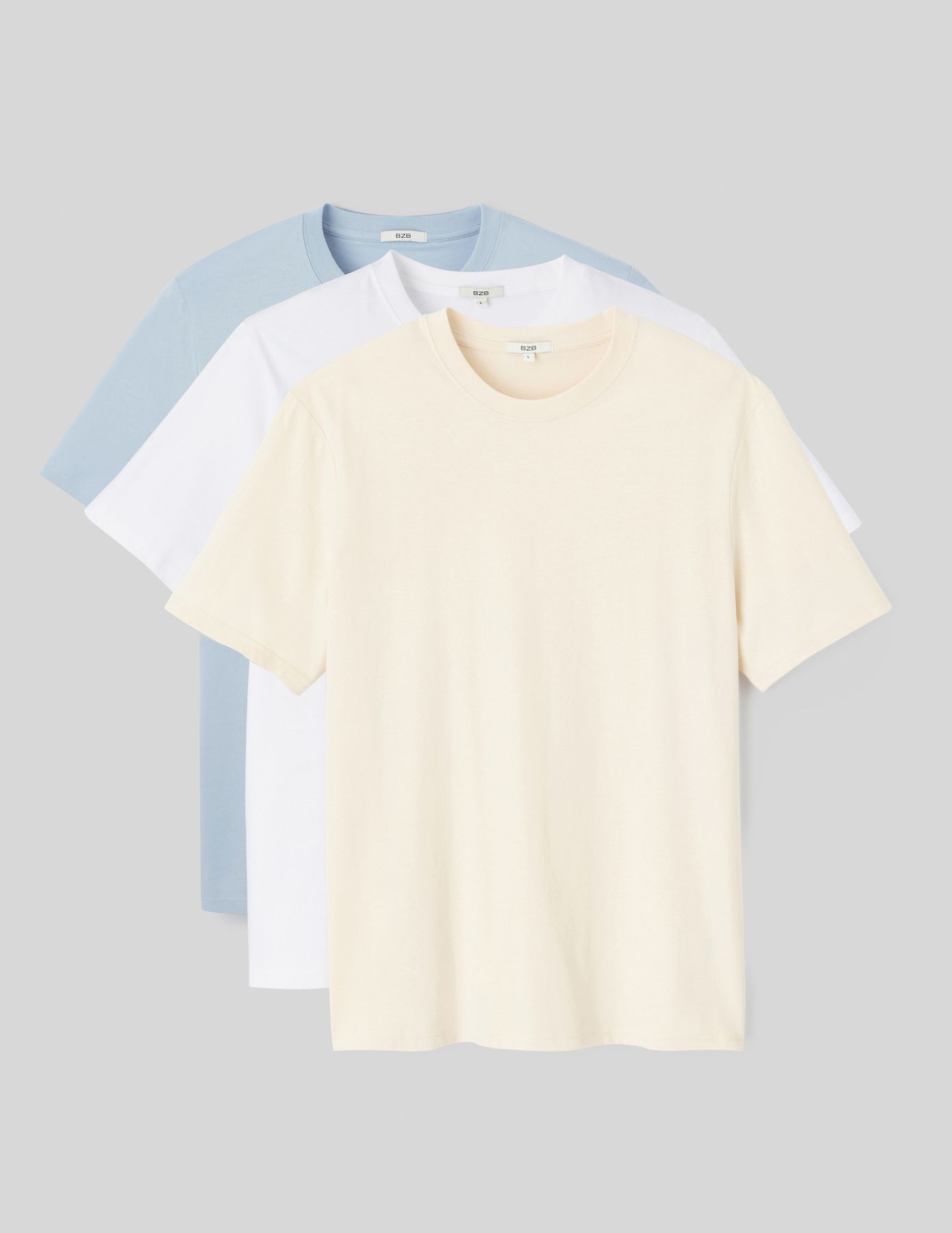 Lot de 3 basiques unis