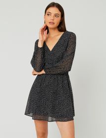 Robe courte à pois