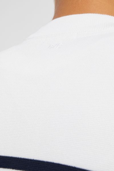 Pull col rond marinière
