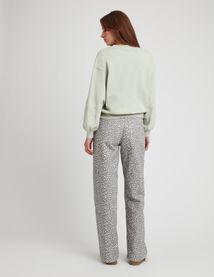 Sweat brodé manches