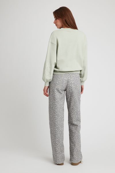 Sweat brodé manches