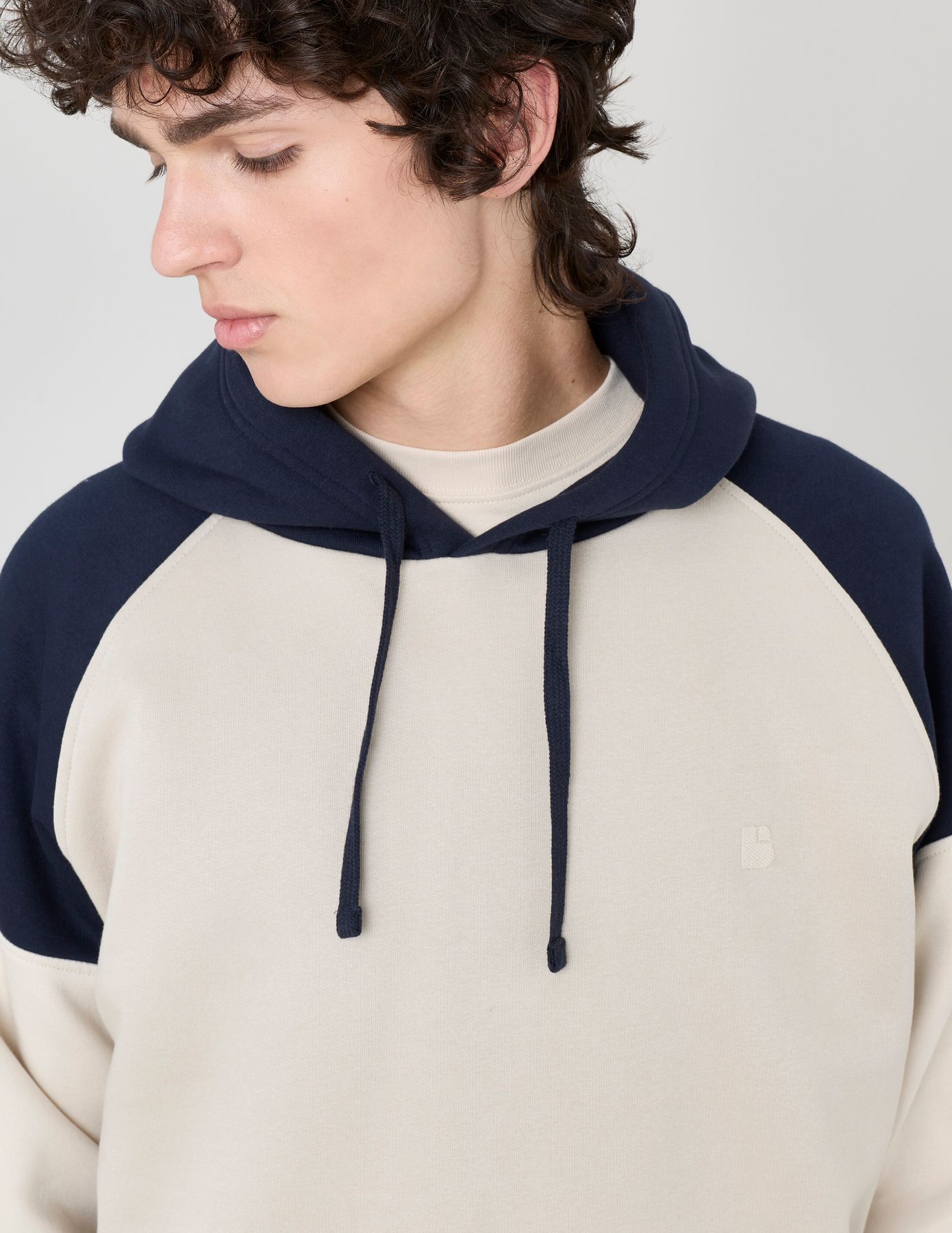Sweat colorblock à capuche