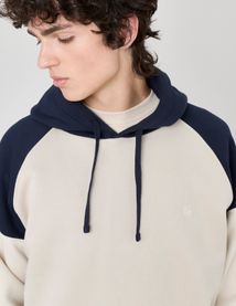 Sweat colorblock à capuche