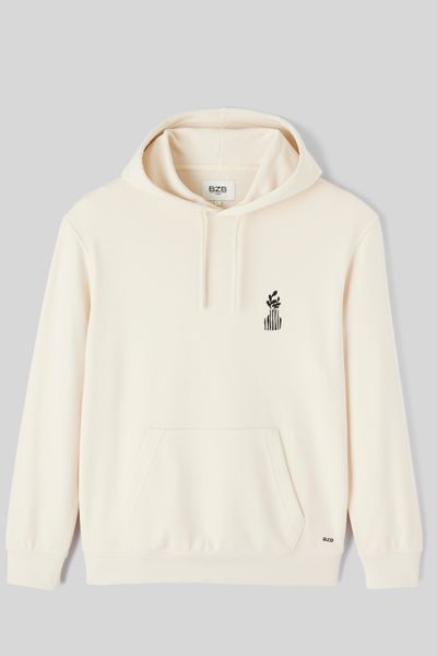 Sweat à capuche broderie poitrine