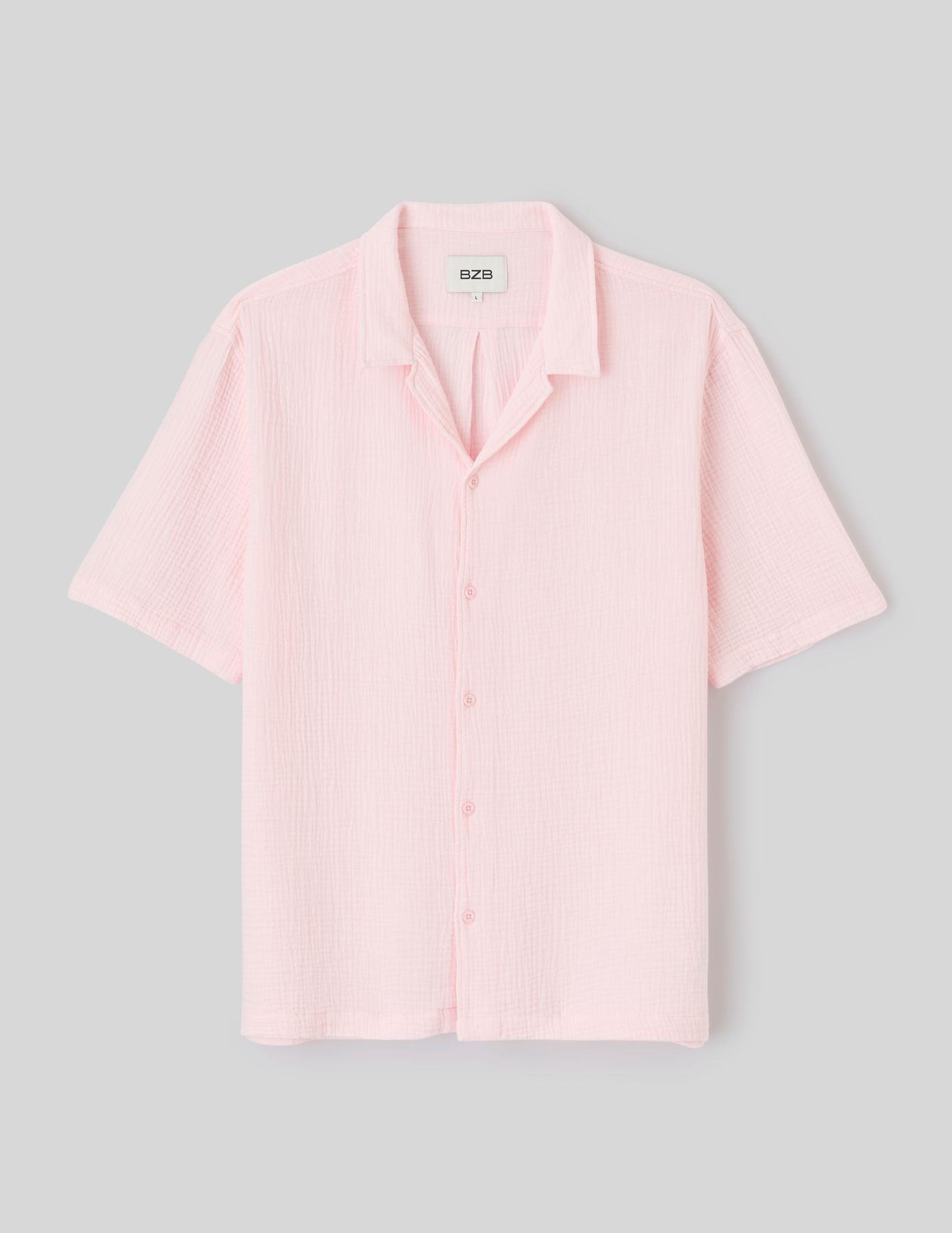 Chemise manches courtes gaze de coton