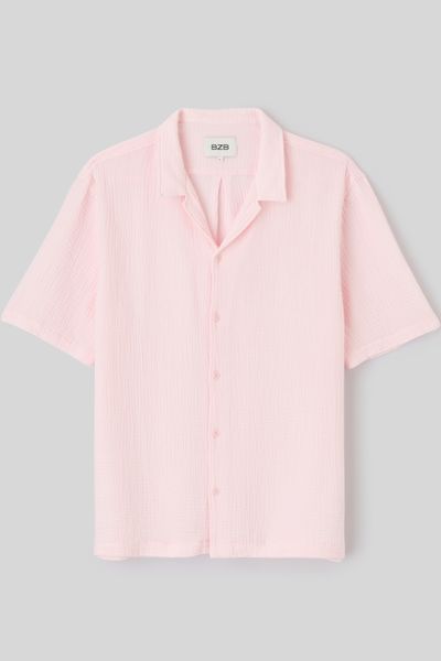 Chemise manches courtes gaze de coton