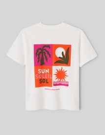 T-shirt imprim&eacute; devant/ dos