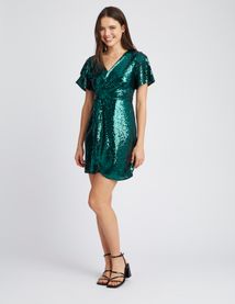 Robe courte sequins