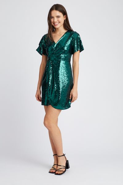 Robe courte sequins