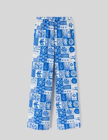 Pantalon fluide imprimé