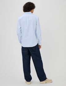 Chemise rayée droite