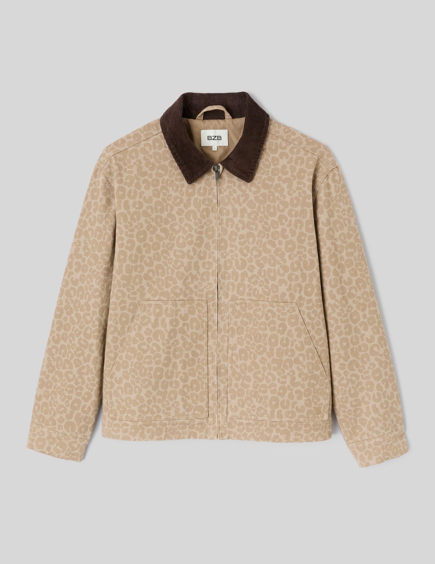 Veste zipp&eacute;e imprim&eacute;e