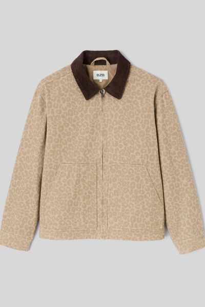 Veste zipp&eacute;e imprim&eacute;e
