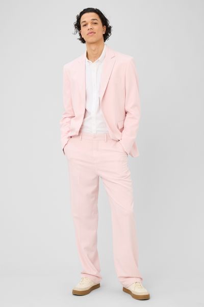 Pantalon urbain  fluide &agrave; plis