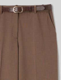 Pantalon large ceintur&eacute;