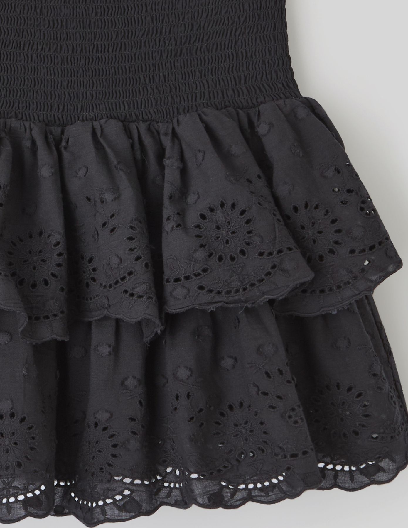 Jupe courte broderie anglaise