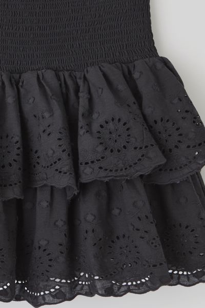 Jupe courte broderie anglaise