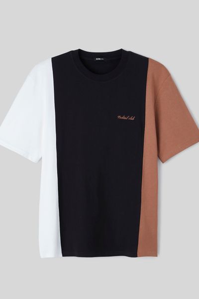 T-shirt broderie poitrine