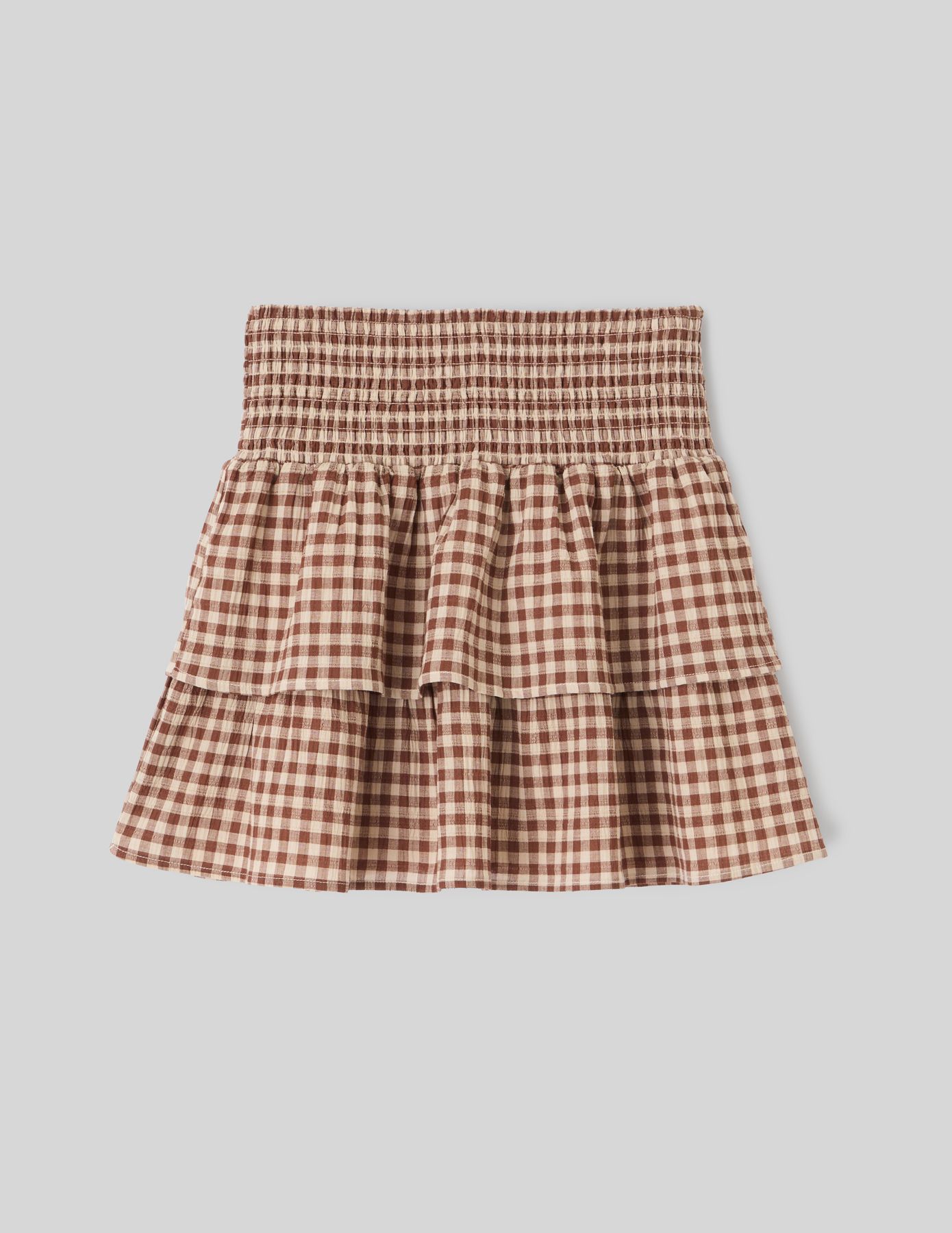 Jupe smocks vichy